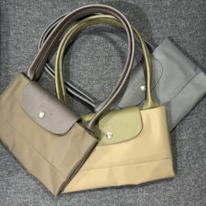 Store 275 LE PLIAGE GREEN 系列 刺繡LOGO尼龍 長 L 可可棕 朝鮮薊色 石墨灰