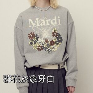 Store 310 MARDI MERCREDI 經典衛衣 群花象牙白