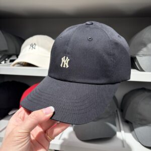 Store 387 MLB 低調mini LOGO棒球帽 NY 黑