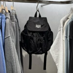 MARITHÉ FRANÇOIS GIRBAUD 掀蓋後背包 黑+白LOGO 粉 巧克力