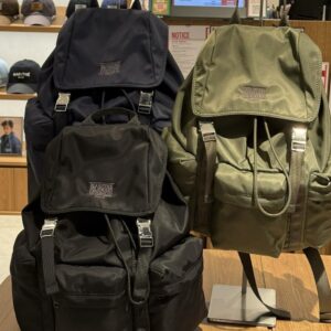 MARITHÉ FRANÇOIS GIRBAUD 雙釦掀蓋後背包 黑 深藍 軍綠