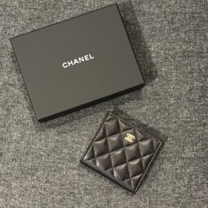 Store 897 經典6卡對開短夾 荔枝牛皮黑金