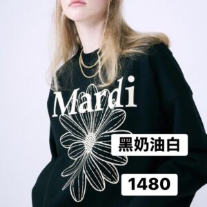 Store 311 MARDI MERCREDI 經典衛衣 黑奶油白