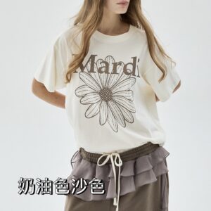 Store 300 MARDI MERCREDI 經典短TEE 奶油沙色