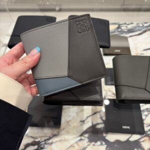 Store 443 PUZZLE系列 零錢袋短夾 拼接灰石藍