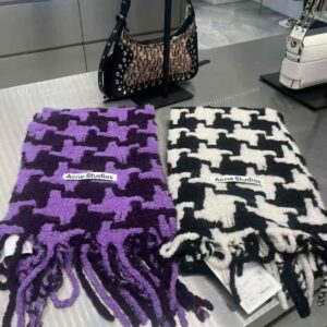 Store 43 ACNE STUDIOS 千鳥格圍巾 黑白