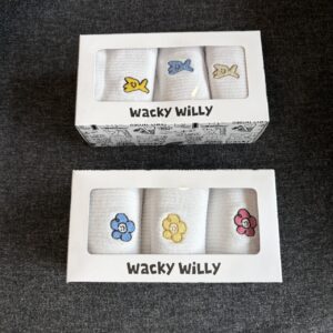 Store 677 小飛人與開心小花 WACKY WILLY (前what it isnt) 襪子3入組