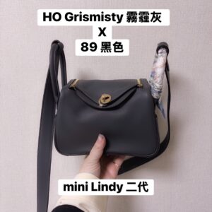 Store 357 mini lindy 二代 HO Grismisty 霧霾灰 拼 89黑色 金釦