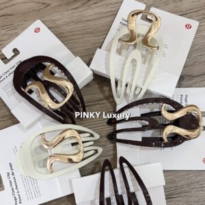 Yoga Claw Hair Clip 1+1組  (白+棕)
