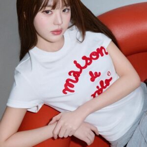 rolarola MAISON DE ROLA  經典可愛LOGO短TEE  白紅