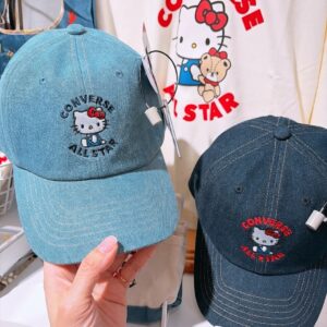 HELLO KITTY X CONVERCE  聯名款  單寧棒球帽  淺單寧  深單寧