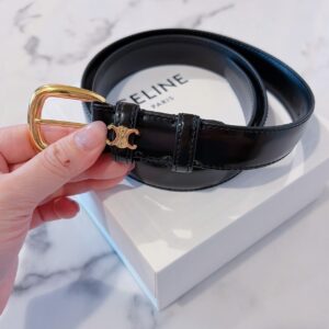 VIVIENNE TAURILLON腰帶2.5cm 黑金