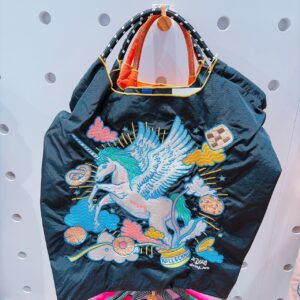 Ball&Chain 超人氣托特包《中款》 飛馬款 黑 粉膚