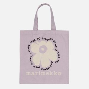 marimekko 新款Unikko厚棉麻雙面帆布包 紫