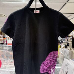 側腰+袖口點點南瓜短Tee 黑桃