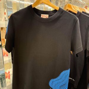 側腰+袖口點點南瓜短Tee 黑藍
