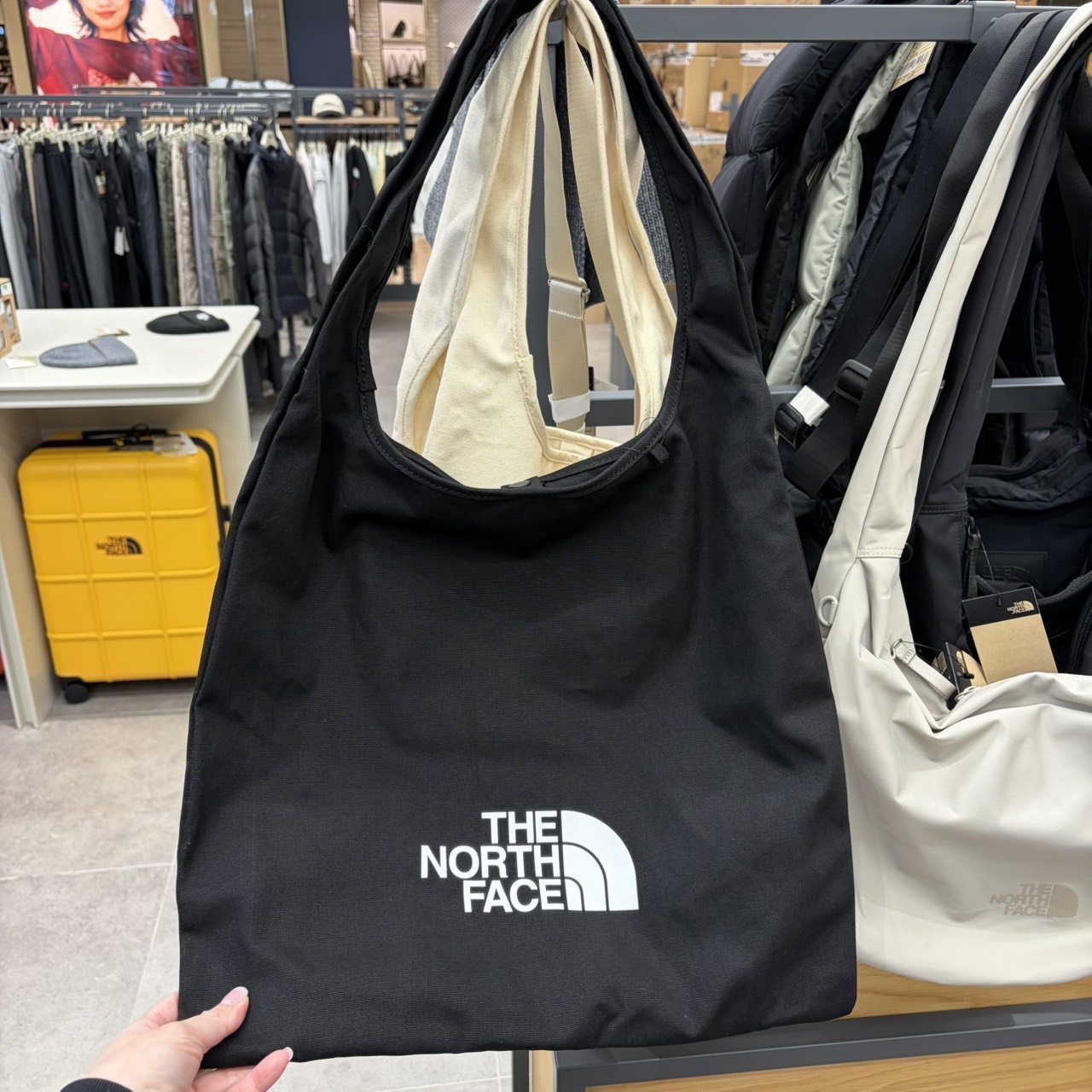 THE NORTH FACE 帆布大LOGO HOBO肩背包
