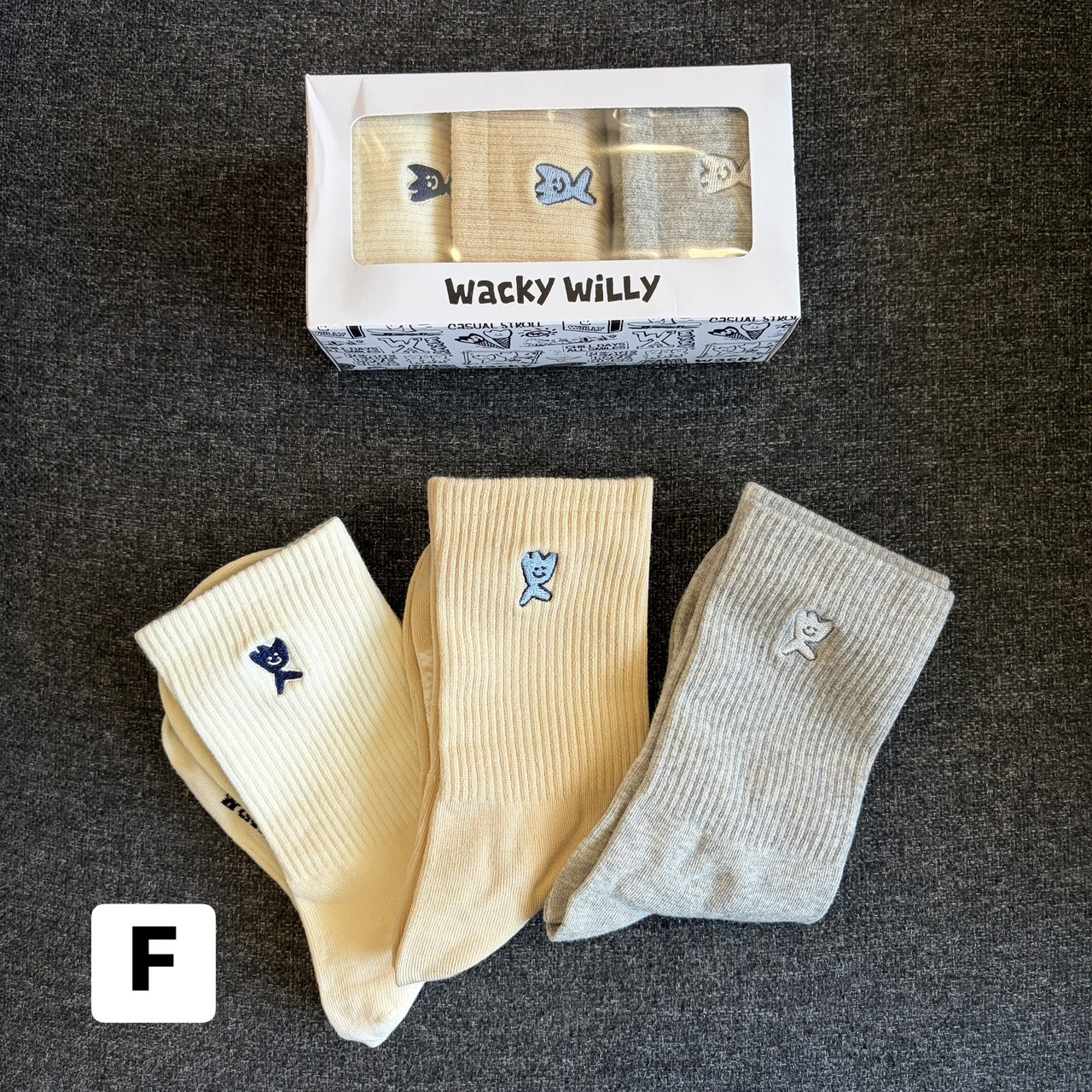 WACKY WILLY (前what it isnt) 襪子3入組