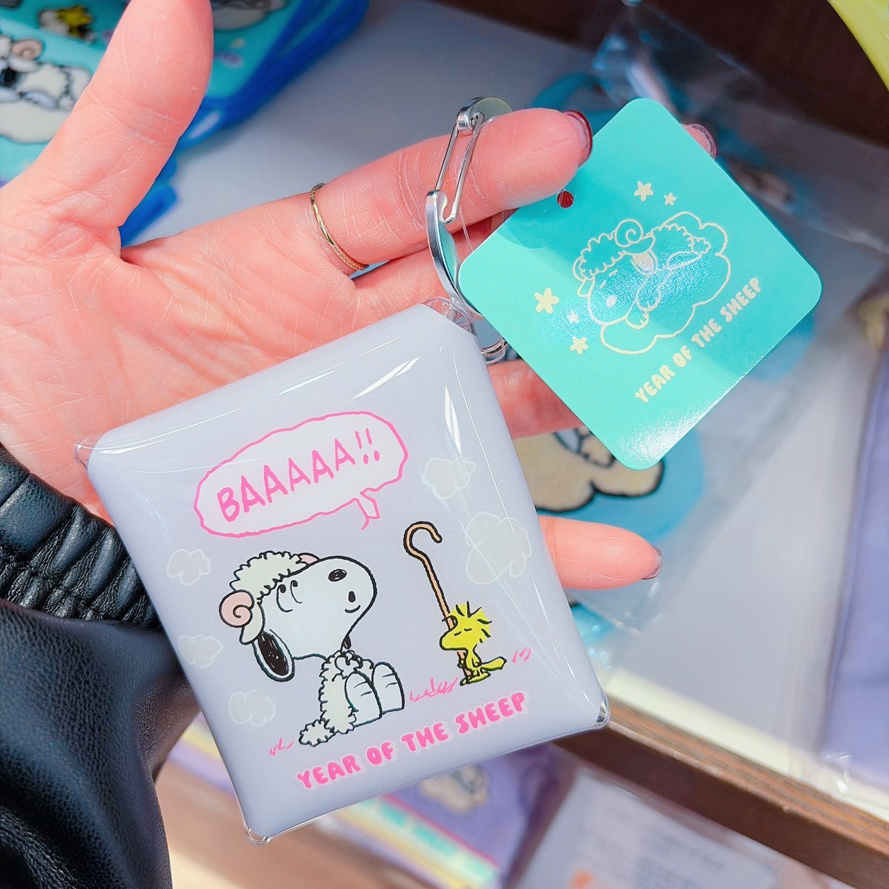 SNOOPY 2027羊年限定🐑 可掛式多功能透明收納袋