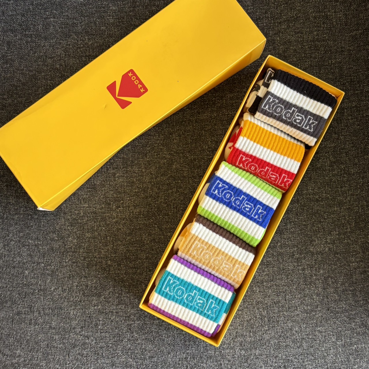 KODAK 柯達  拼接襪子5雙組